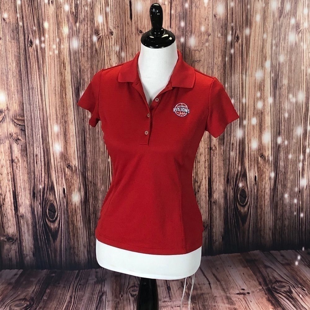*100 Adidas Detroit Pistons Golf Shirt